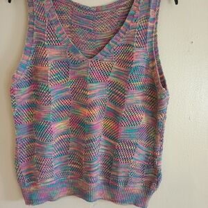 SHEIN Multicolor Knit Tank Top